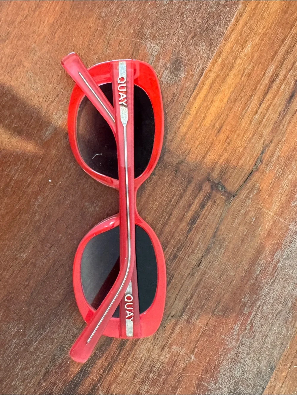 Quay Australia Red Oval Sunglasses